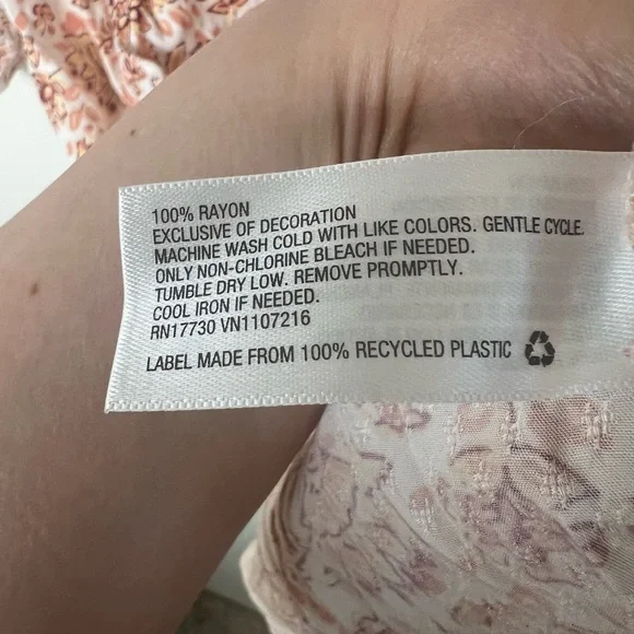 Isabel Maternity Floral Blouse in Cream and Brown - Picture 5 of 5